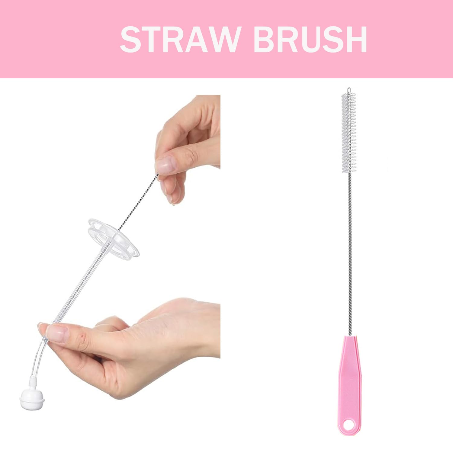 Anivona nipple cleaner 3.5-inch safely cleans bottle nipples.
