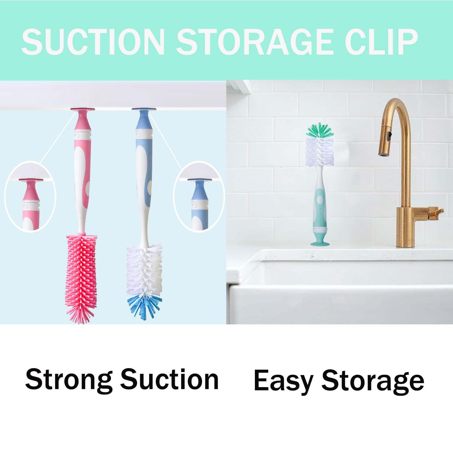 Anivona removable bristles allow quick rinsing and drying
