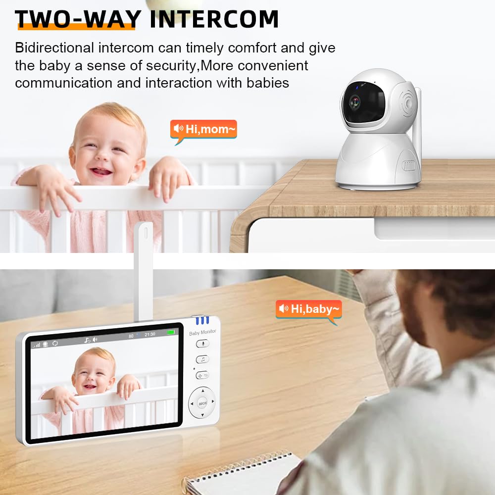 AnKeKe 5-inch display for easy viewing from anywhere