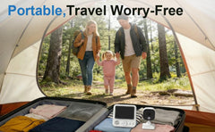 AnKeKe portable baby monitor night vision enables safe night checks