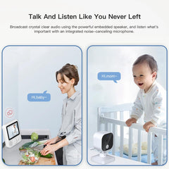 AnKeKe portable baby monitor temperature sensor for nursery comfort