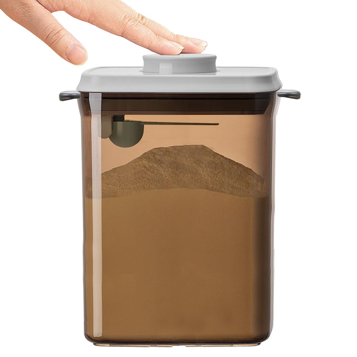 Ankou One-Push 2300ml container front view showing large capacity and sturdy design