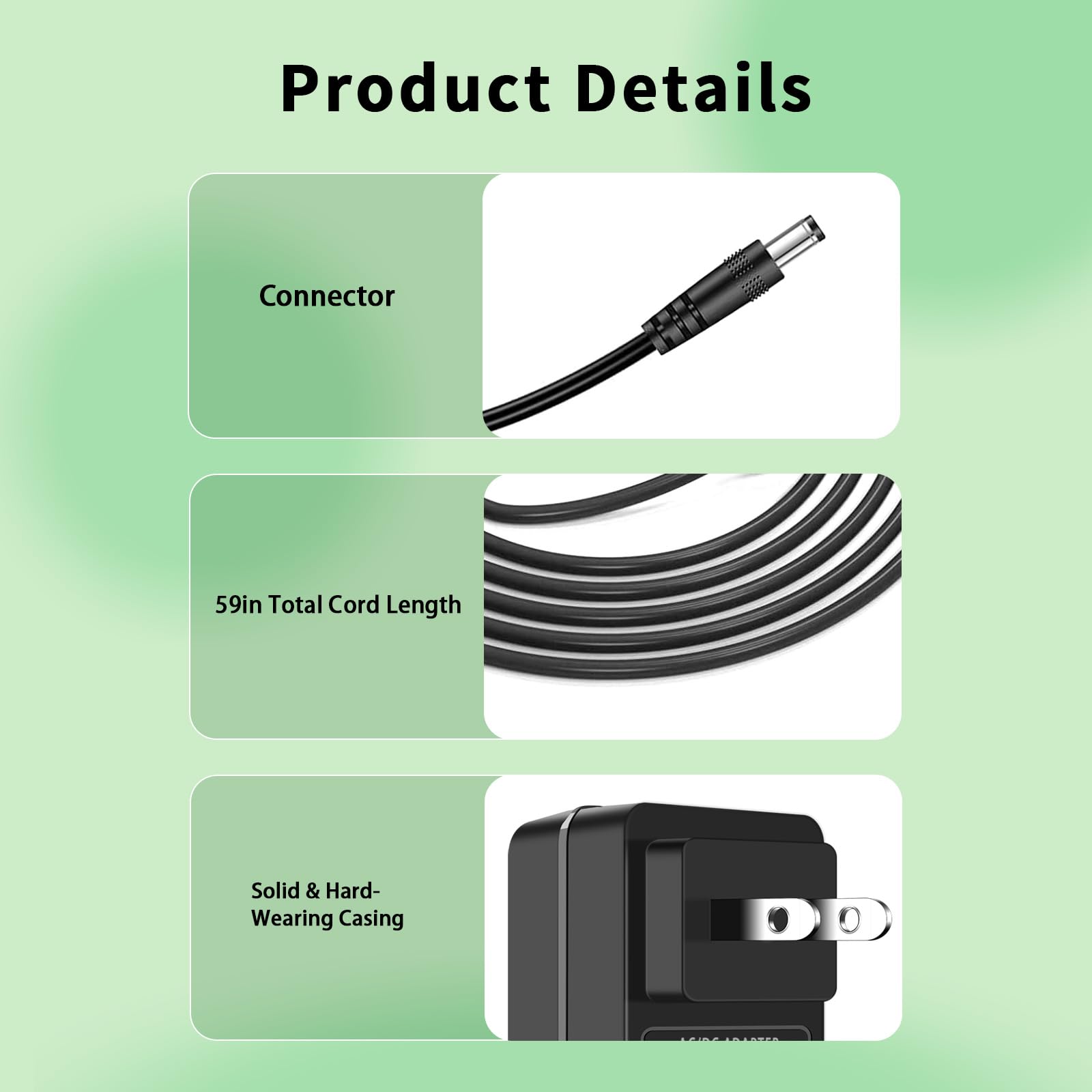 ANKS adapter compatible with Graco SweetPeace for steady power.