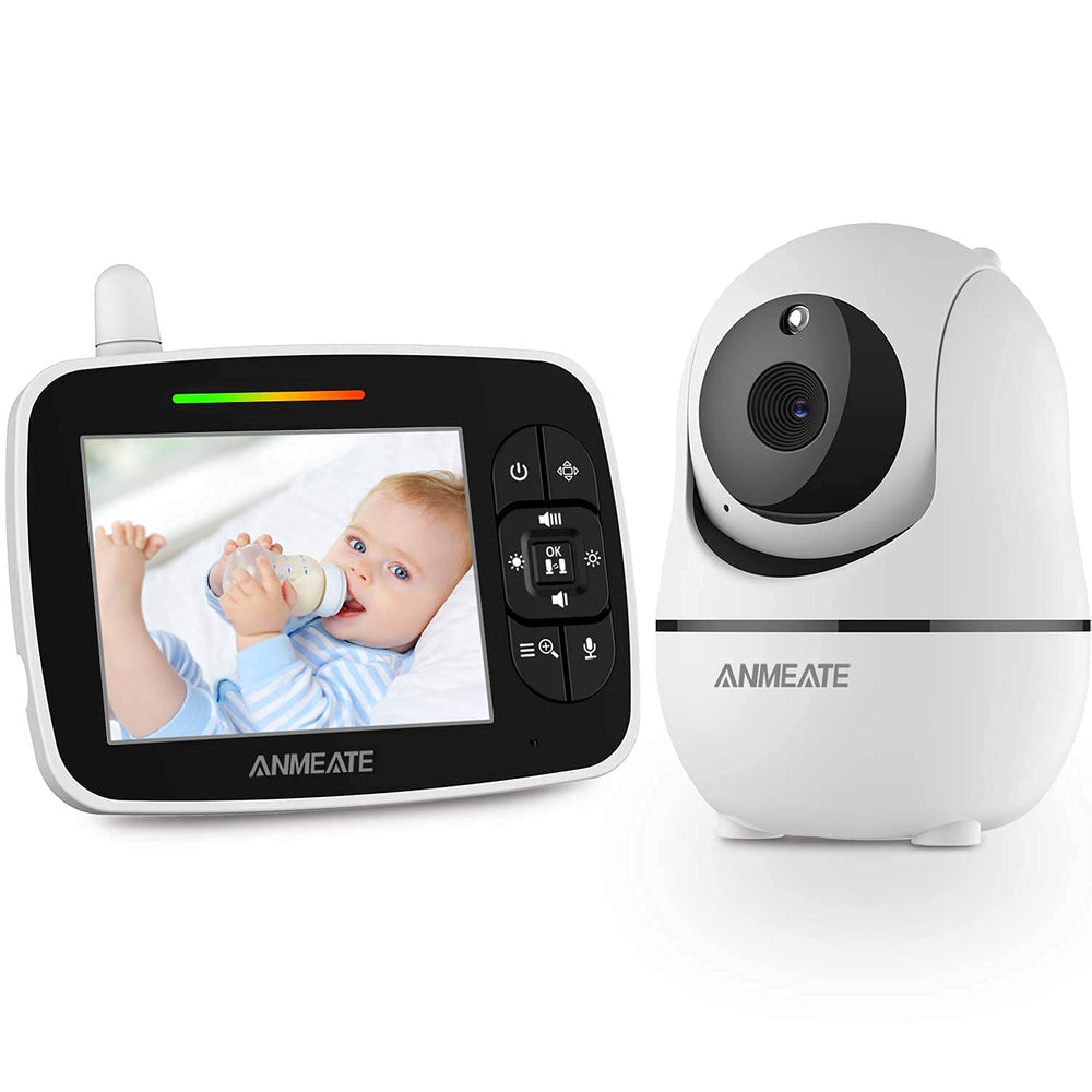 ANMEATE baby monitor PTZ camera view for flexible angles and clarity