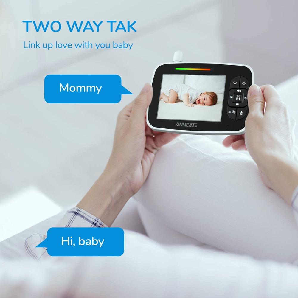 ANMEATE baby monitor 960ft range keeps you connected across rooms