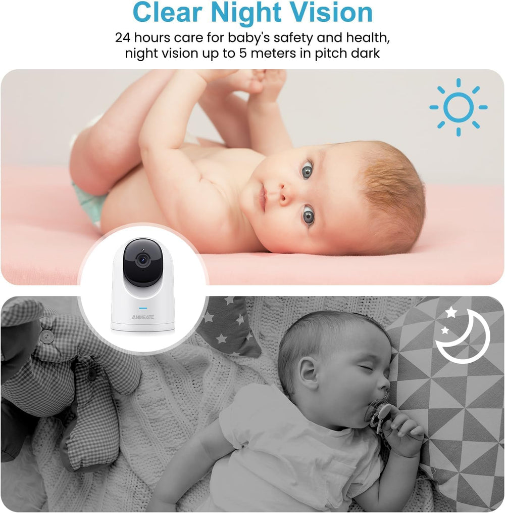 ANMEATE Security Camera 2-way audio lets you talk remotely