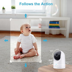 ANMEATE Security Camera AI tracking keeps tabs on family and pets