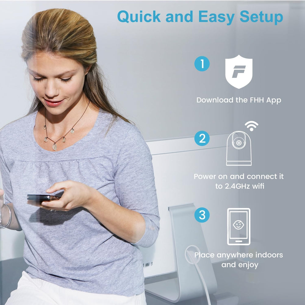 ANMEATE Security Camera motion detection provides instant alerts