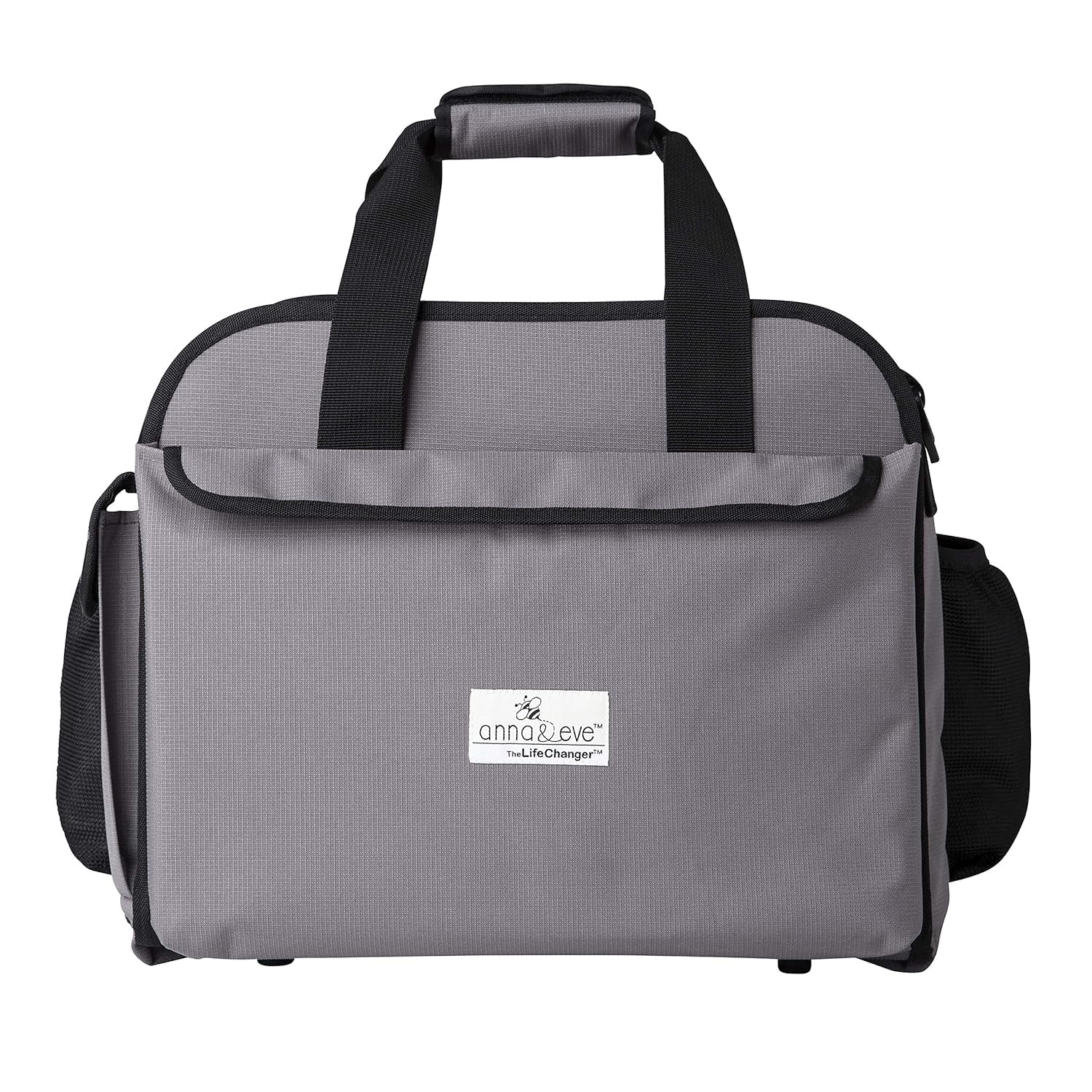 Anna and Eve LifeChanger diaper bag with changing station for quick on-the-go diaper changes.