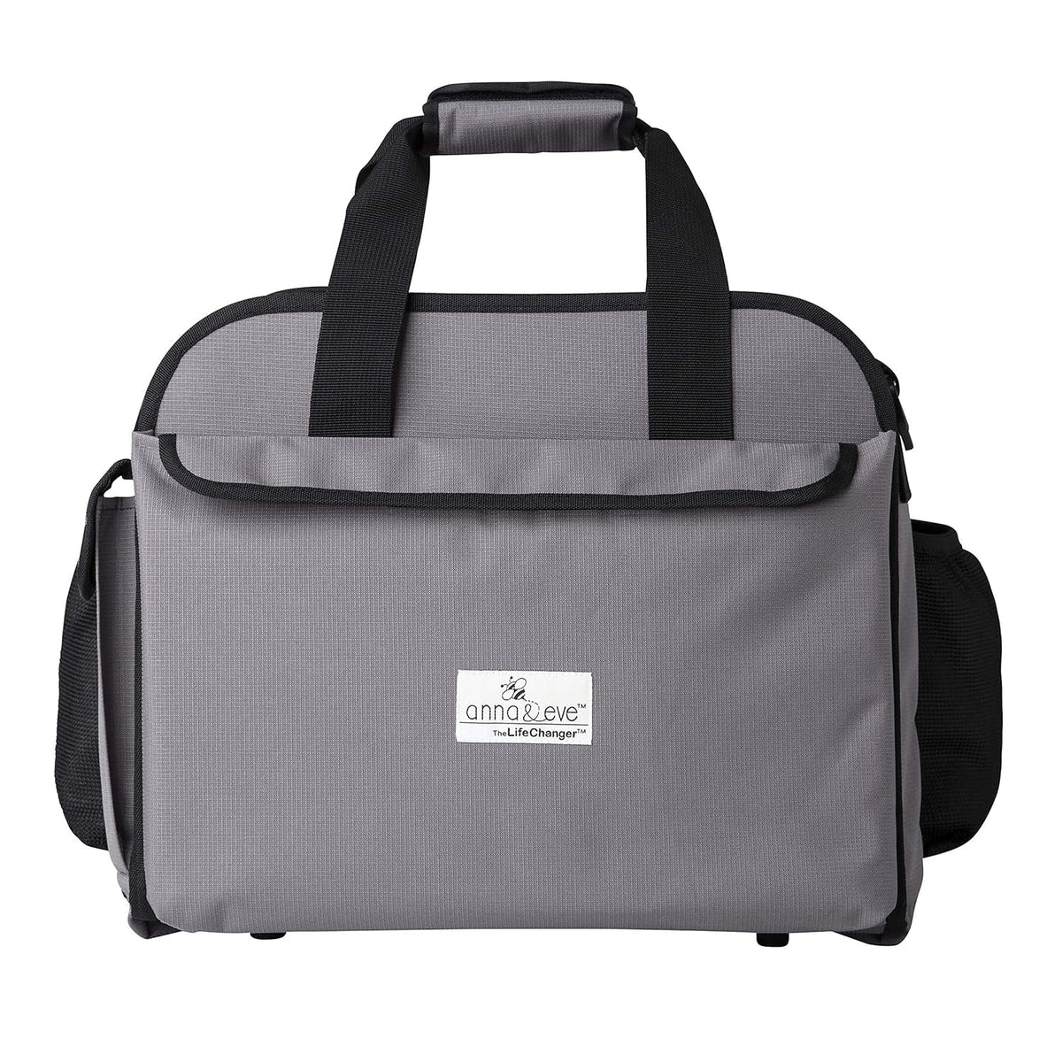 Anna and Eve LifeChanger diaper bag with changing station for quick on-the-go diaper changes.