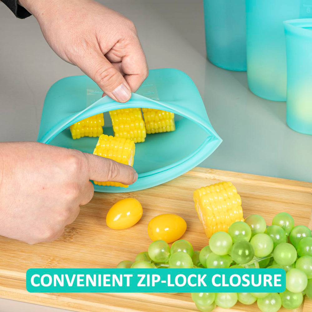 Annaklin microwave-safe silicone bags heat leftovers safely and evenly.