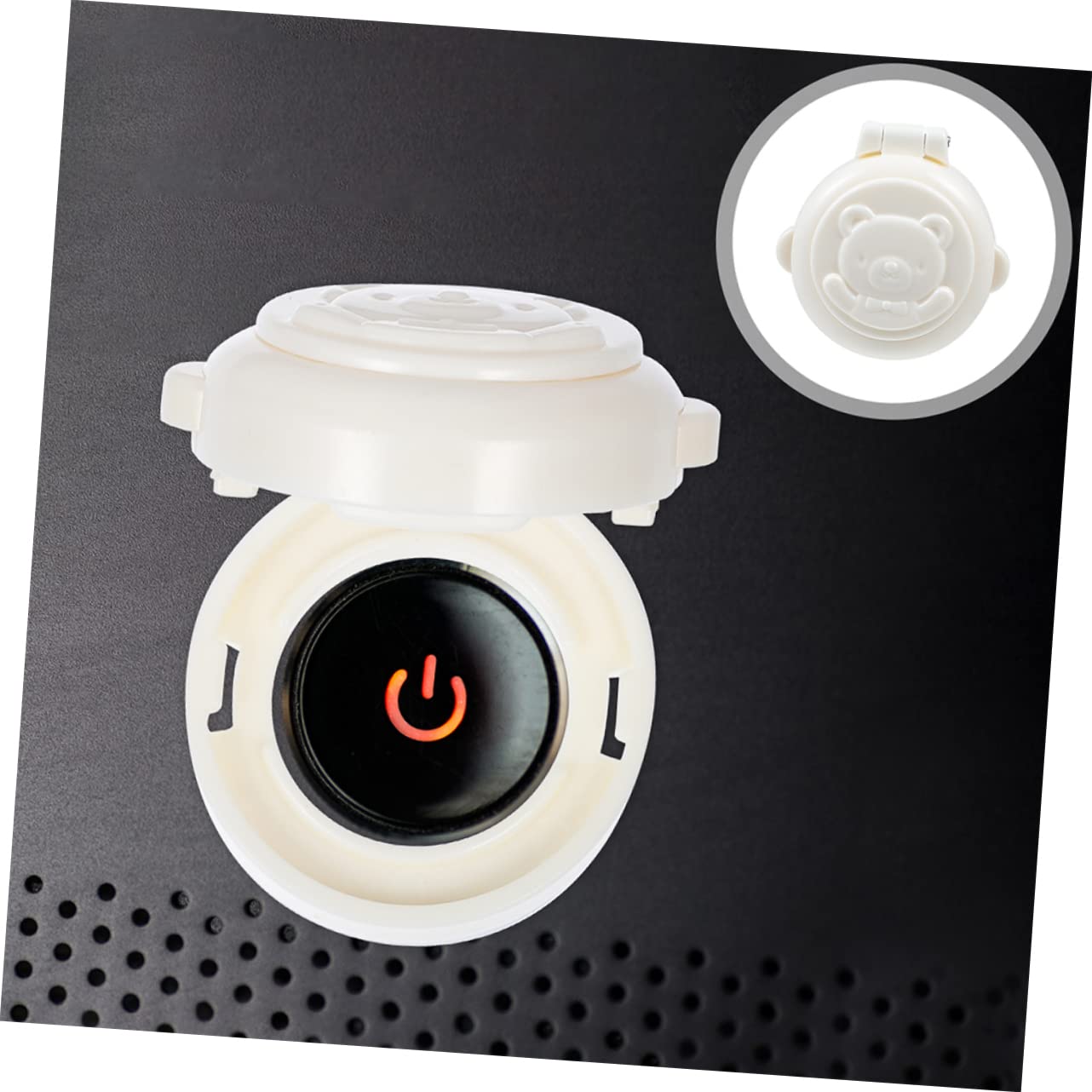 Anneome adhesive button cover for appliance control panels keeps households safe