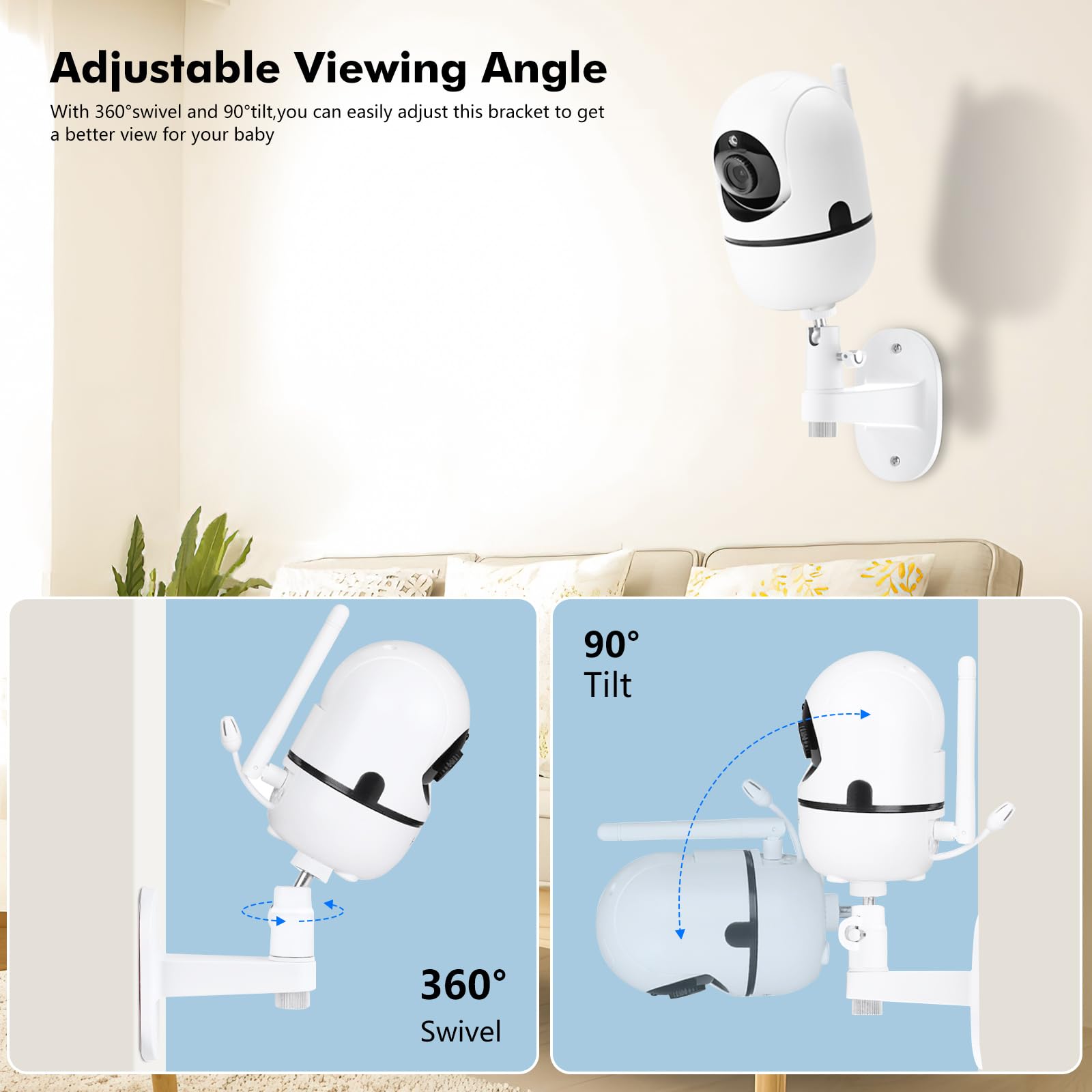Annkoifu adapters and screws included for quick mounting.