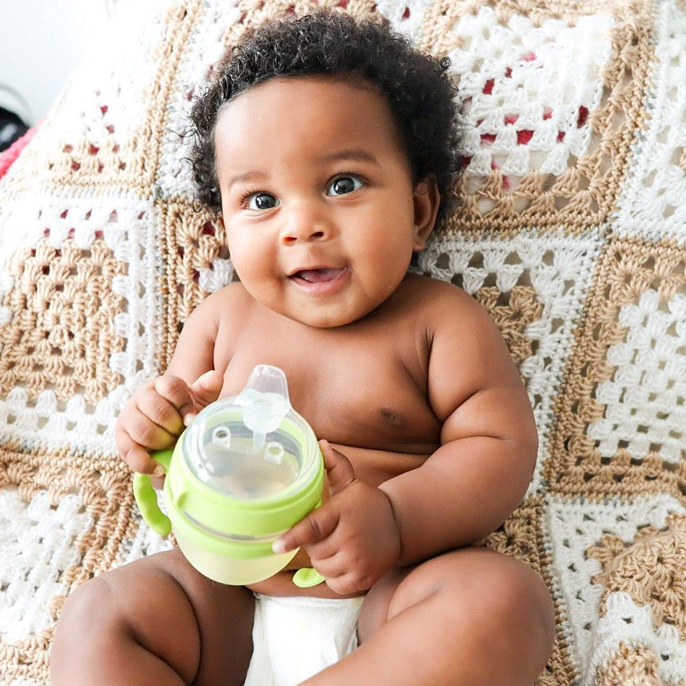 ANPEI soft spout transition design aids babies 6 months and up.