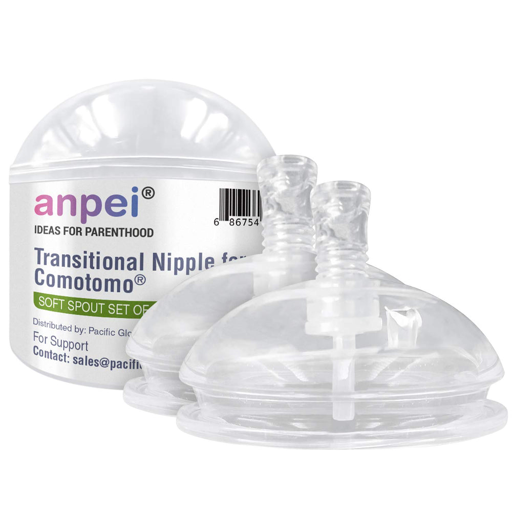 ANPEI straw cup two-pack nipples for easy straw transitions.