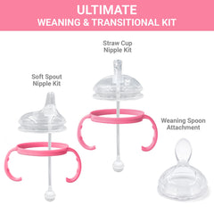 ANPEI ultimate weaning kit straw nipple encourages independent sipping