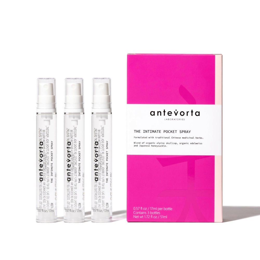 Antevorta alcohol-free label highlighting a gentle formulation.