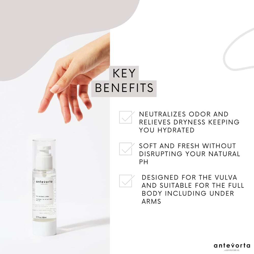 Antevorta menopause-friendly formula designed for comfortable intimate care.