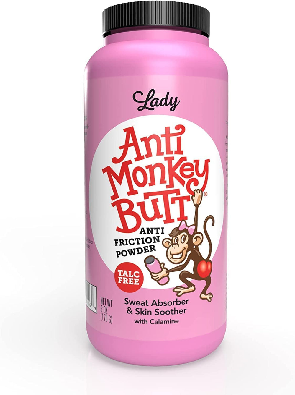 Anti Monkey Butt Lady Powder closeup reveals fine texture ideal for travel-size use.
