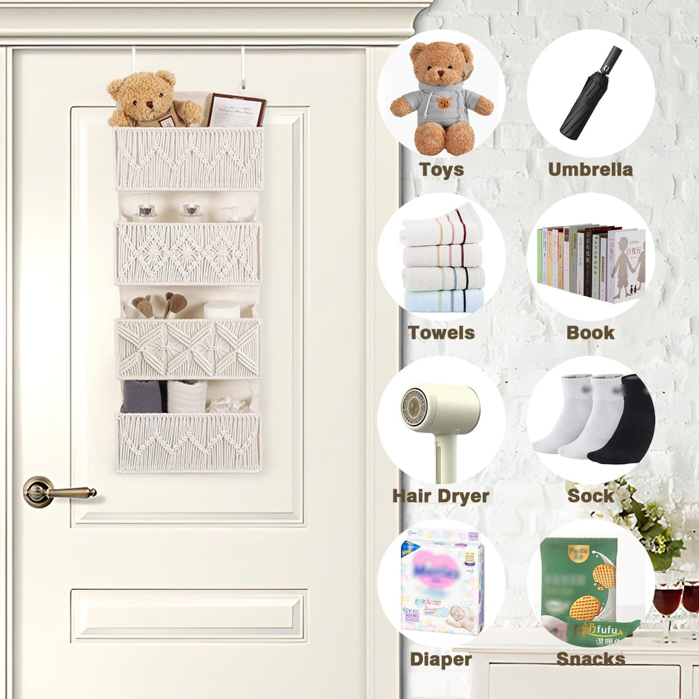 ANTIS'S HOME easy-install organizer fits doors up to 1.6 inches thick