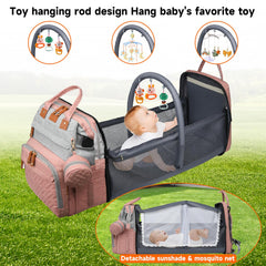 ANWTOTU Diaper backpack with large capacity and organized storage