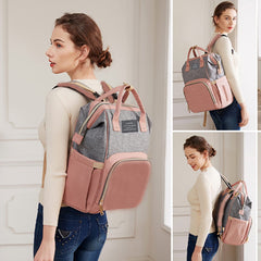 ANWTOTU diaper bag backpack with 16 pockets for easy organization.
