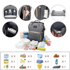 ANWTOTU diaper bag with USB port for easy device charging during outings