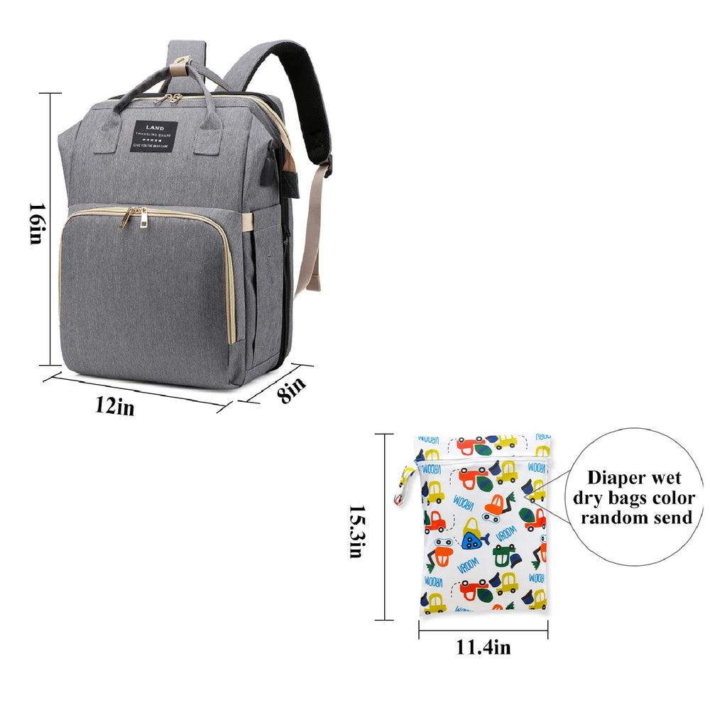 ANWTOTU 16-pocket layout helps organize diapers, bottles and clothing