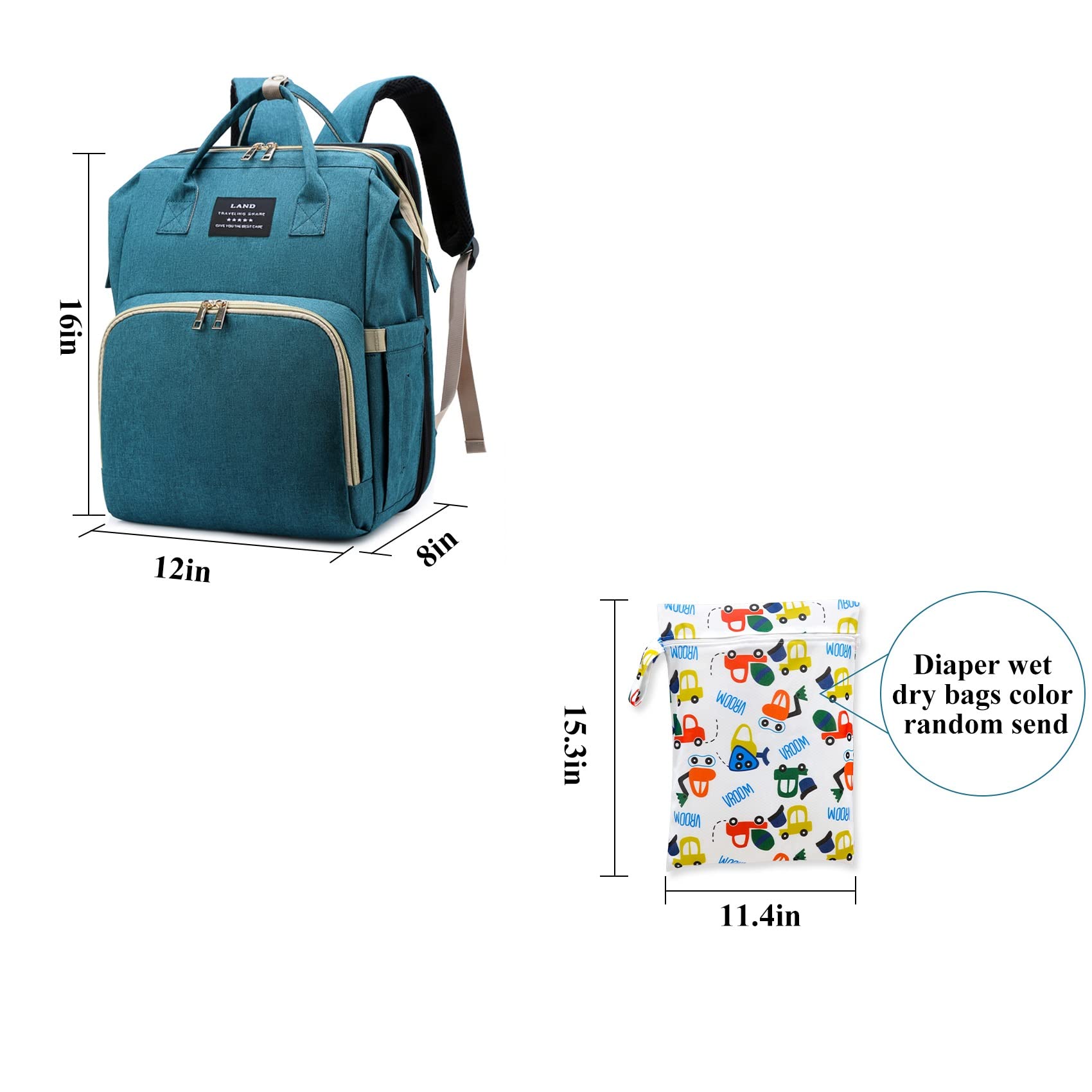 ANWTOTU diaper bag aluminum-foil pocket keeps bottles warm