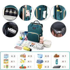 ANWTOTU diaper bag interior pockets organized for baby essentials
