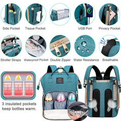 ANWTOTU diaper bag stroller-straps for hands-free strolling