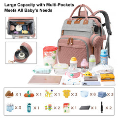 ANWTOTU Diaper bag USB charging port for power on the go