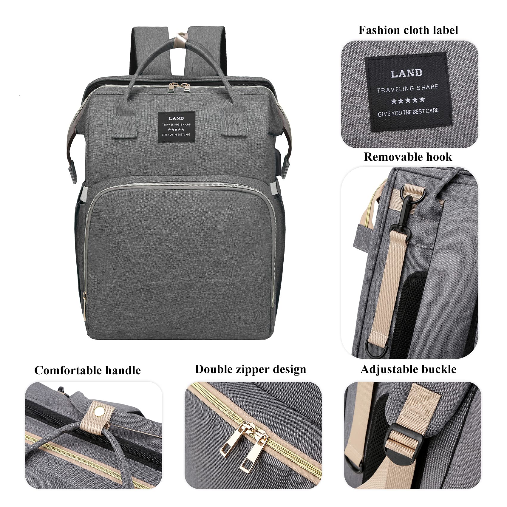 ANWTOTU waterproof Oxford fabric protects gear in wet weather