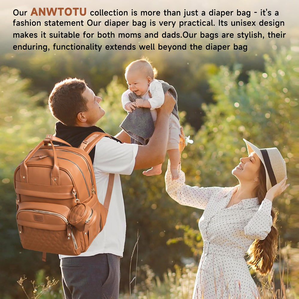 ANWTOTU padded shoulder straps distribute weight for comfortable carrying.