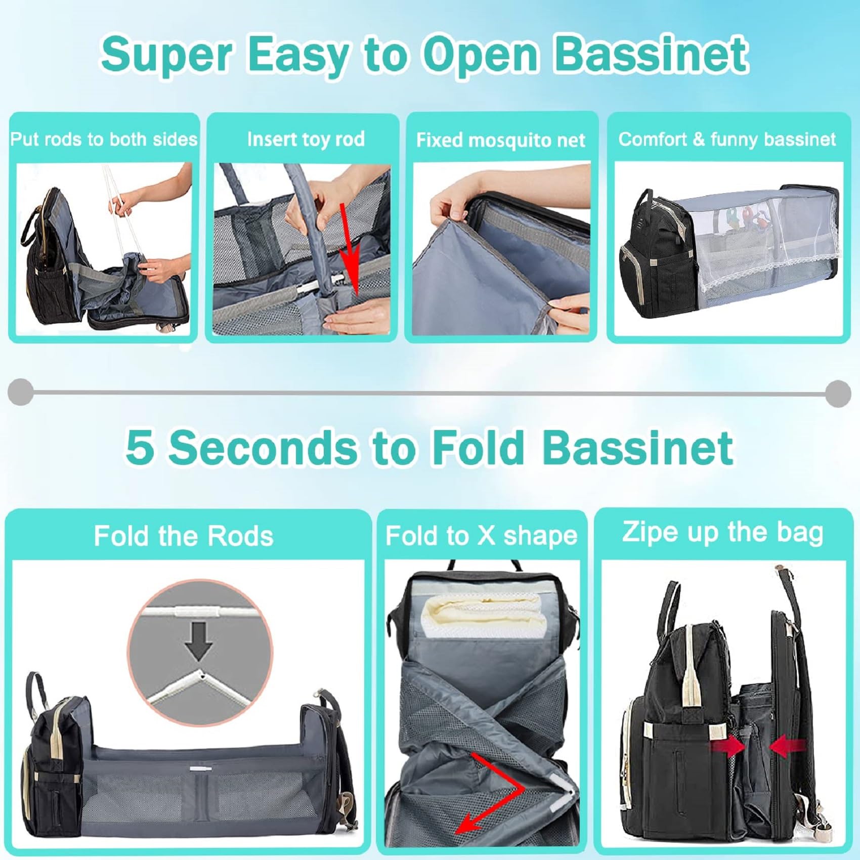 ANWTOTU stroller straps enable hands-free strolling