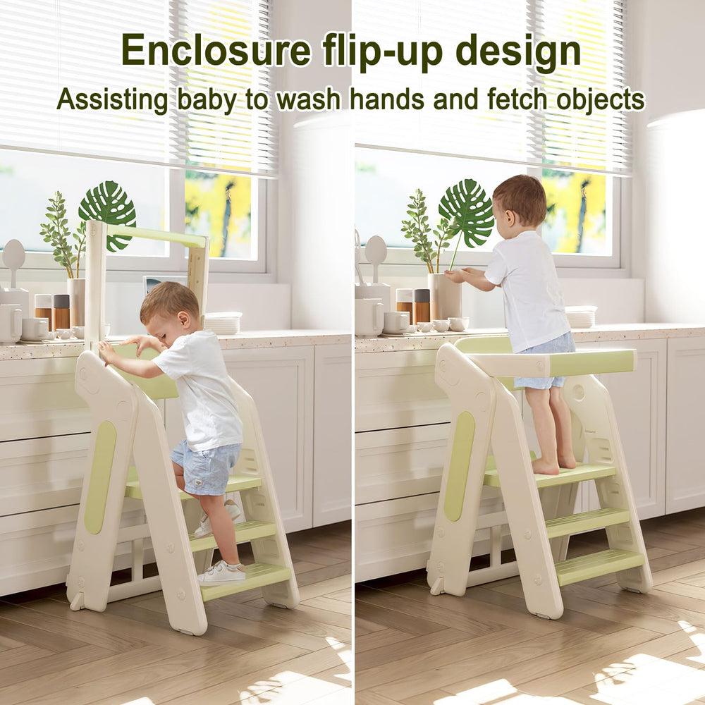 Anxeit Toddler Tower ideal for kitchen tasks and learning.