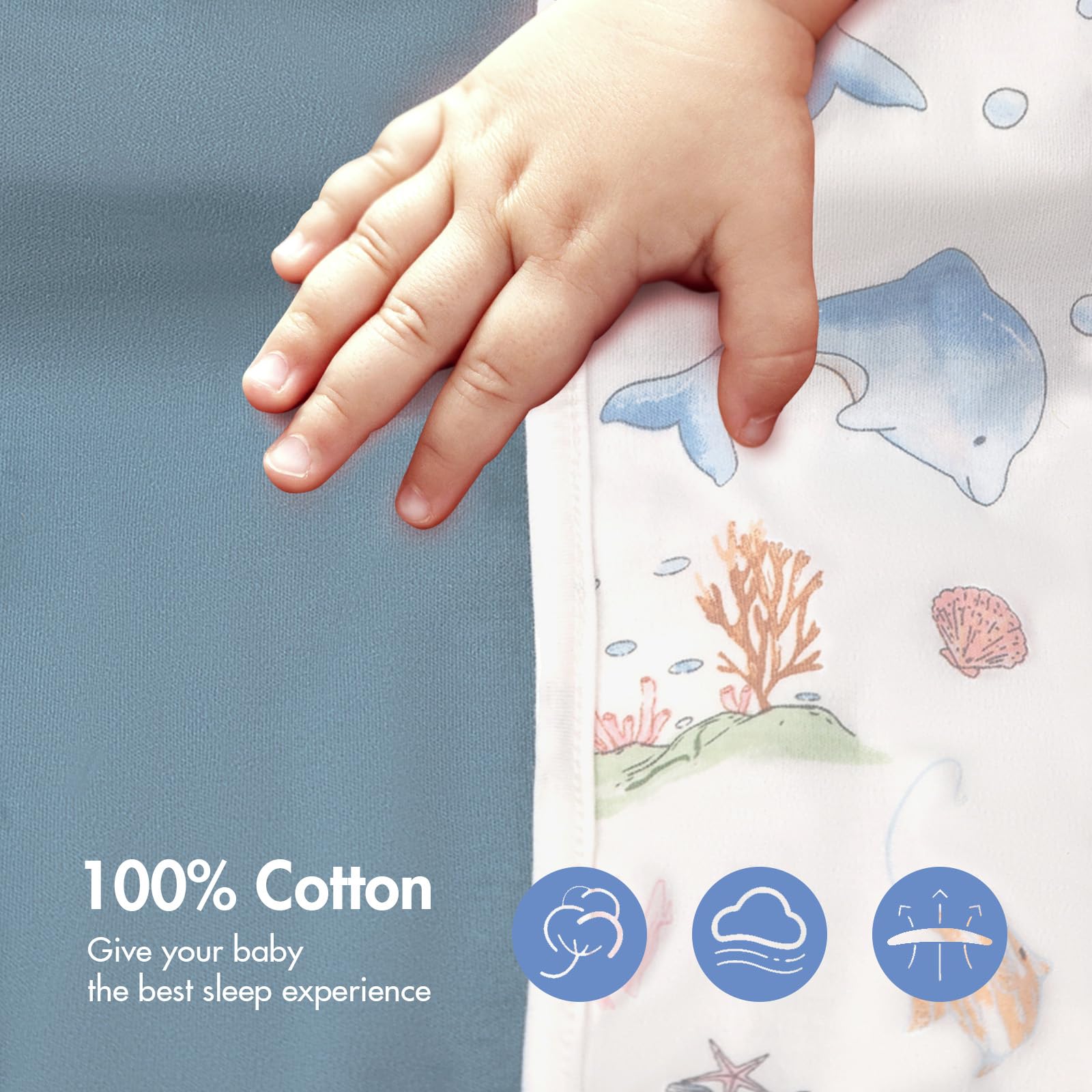 ANYEDDE soft cotton fabric is gentle on skin and easy to wash.