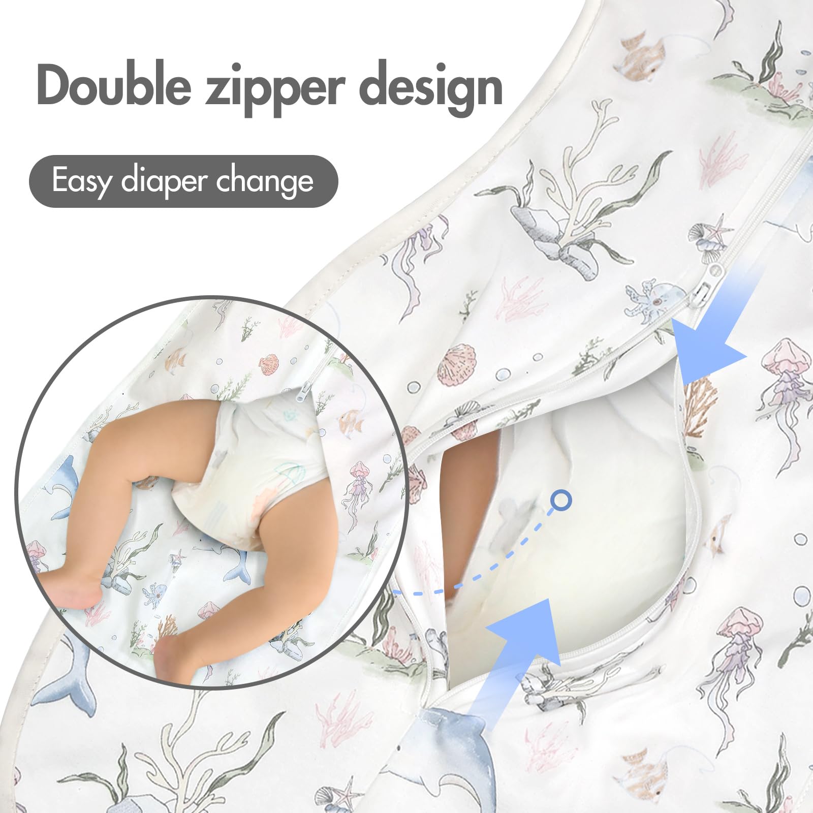 ANYEDDE size options chart image helps choose correct fit for 0-3 months.