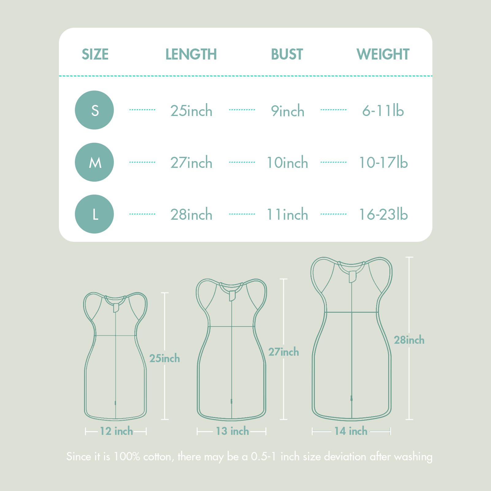ANYEDDE baby transition sleep bag offers multiple styles and sizes