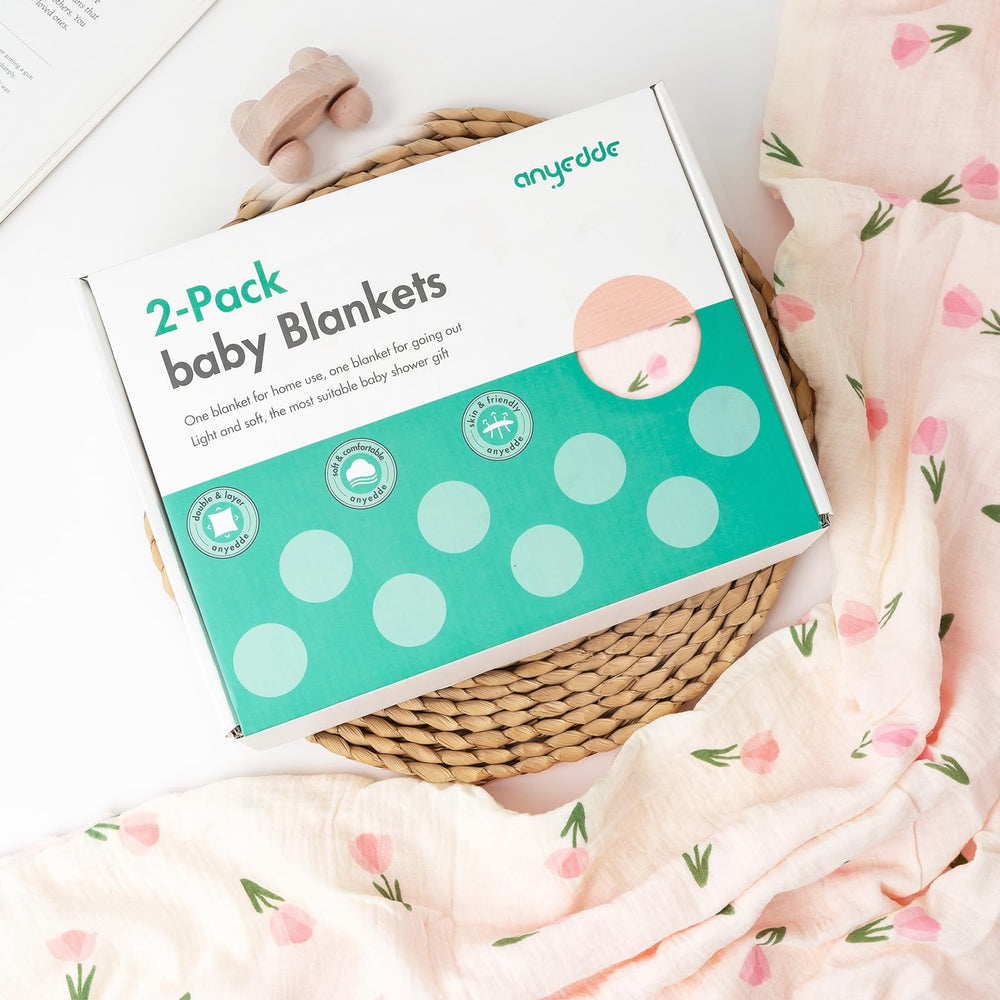 ANYEDDE care-ready blanket for newborns to toddlers, easy wash and quick-dry.