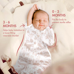 ANYEDDE soft 100% cotton swaddle offers breathable comfort