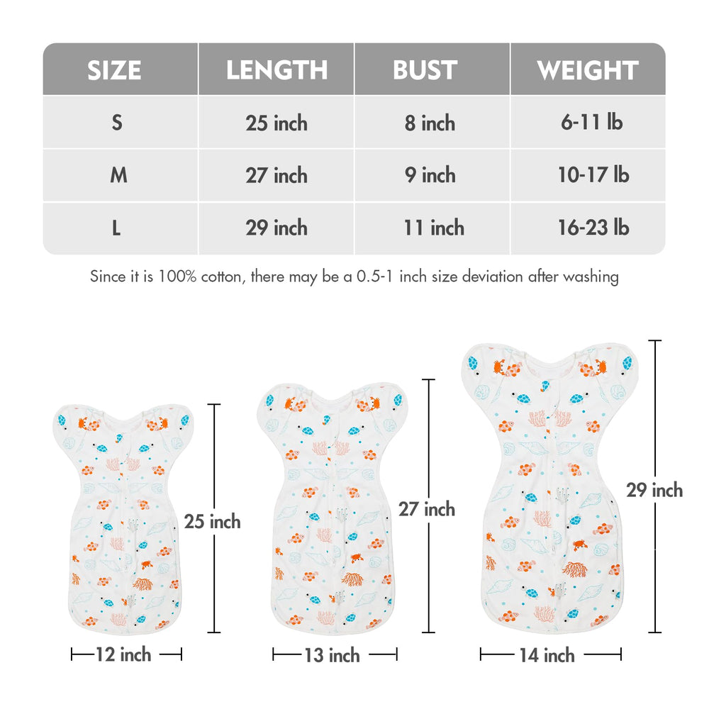ANYEDDE push-button arms-out feature allows quick hand release for soothing and play