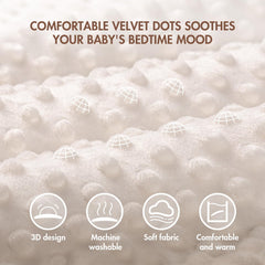ANYEDDE blanket shown as a stroller cover for travel outdoors.