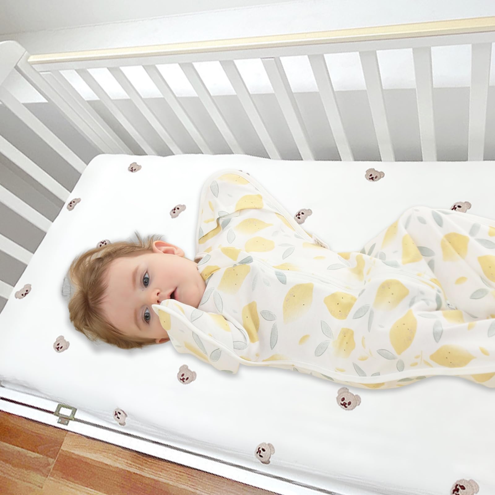 ANYEDDE transition swaddle 0-3 months supports comfort.