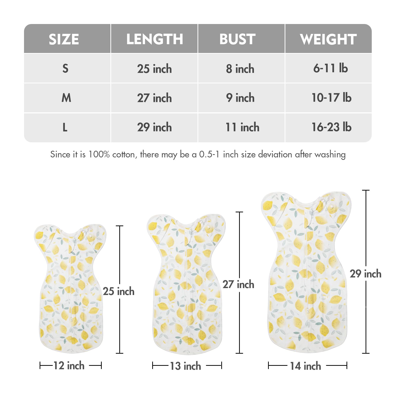 ANYEDDE several styles and sizes to grow with baby.