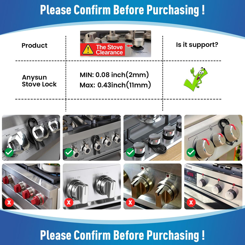 Anysun easy tool-free installation helps secure knobs quickly.