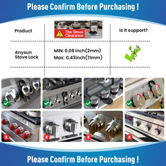 Anysun easy tool-free installation helps secure knobs quickly.