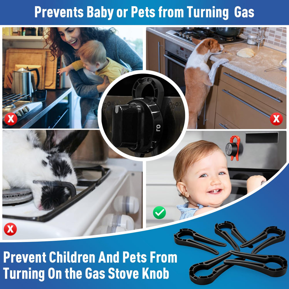 Anysun oven lock with no drilling supports safe, tool-free kitchen childproofing.
