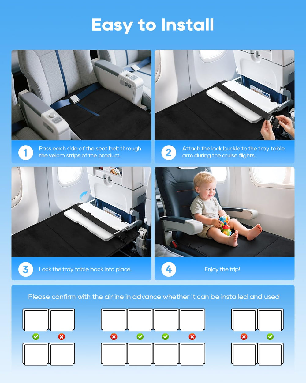 ANYSWEET Toddler Airplane Bed anti-slip bottom for stability