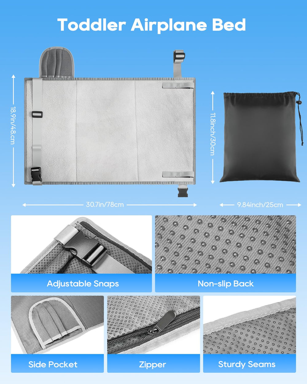 ANYSWEET quick-installation for secure, tool-free setup on planes